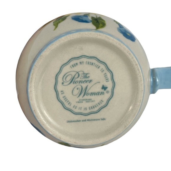 Pioneer Woman Sweet Rose Bundle: Ceramic Mini Crock Utensil Holder & 14.5 Oz Mug - Picture 8 of 9